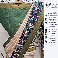BLENDED TUSSER SILK SAREE  YBRSTUS23592