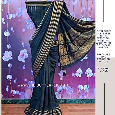 SEMI CREPE SILK SAREE DVFSCRE22872