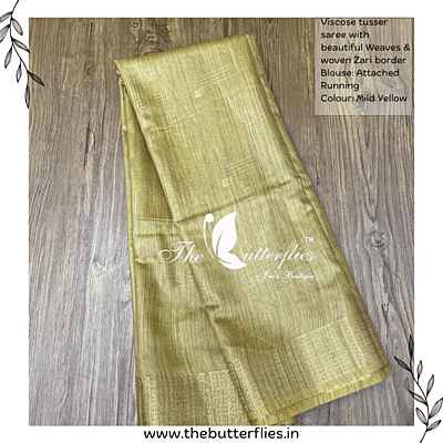 VISCOSE  TUSSER SAREE  YBRSTUS23385
