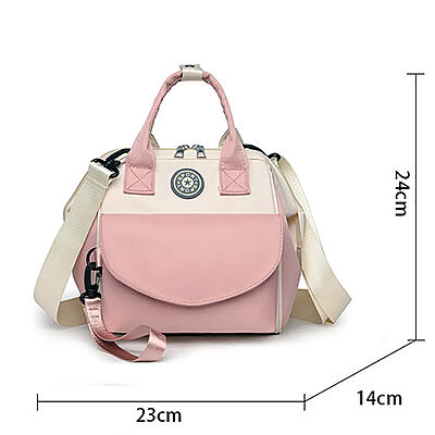 Small Travel Diaper Bag Backpack Mini Diaper Tote Portable Crossbody Diaper Changing Backpack with Insulated Pocket