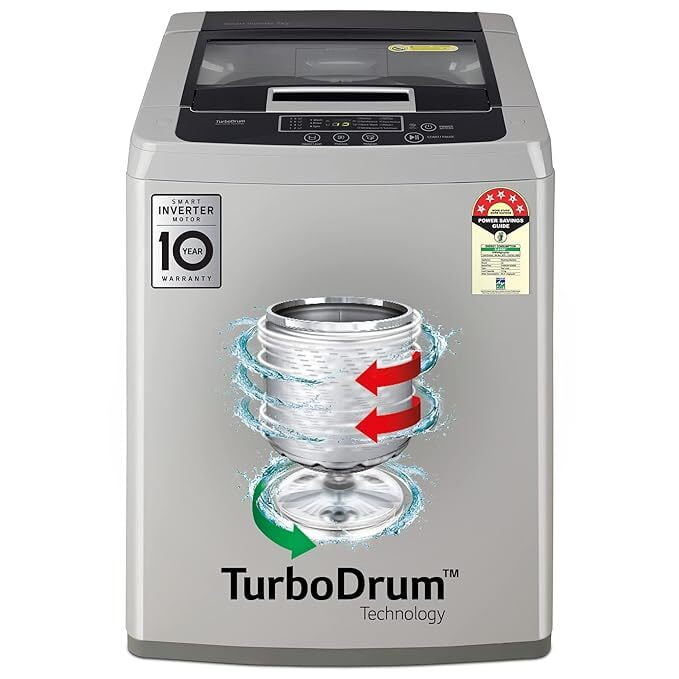 LG 7 Kg 5 Star Inverter TurboDrum Fully Automatic Top Loading Washing Machine