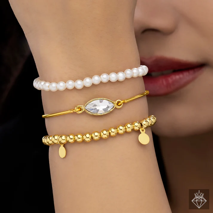 Anti-Tarnish Triple Layer Bracelet Anti-Tarnish Triple Layer Bracelet