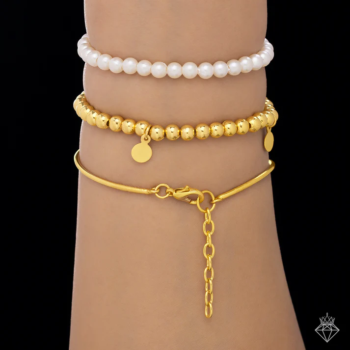 Anti-Tarnish Triple Layer Bracelet Anti-Tarnish Triple Layer Bracelet