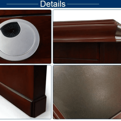 Wooden desk l-shaped board set for executive desk with side cabinet with drawer Wooden desk l-shaped board set for executive desk with side cabinet with drawer