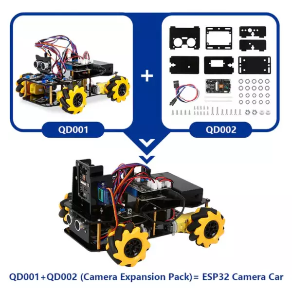ESP32 Camera Expansion Pack for QD001  (Without Car)