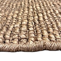 Handmade Natural Jute Area Rug, Braided Reversible, Boho Farmhouse Style, Indoor/Outdoor