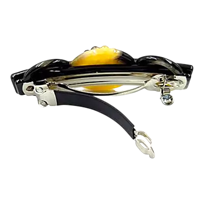 Elegant Flower & Stone Hair Barrette