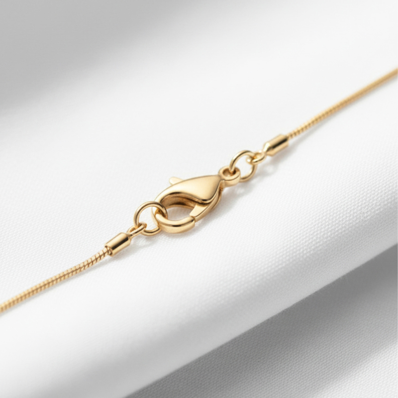 KAYYA21 Elegant Floral & Clover Pendant Necklace Set – Stainless Steel Gold Finish