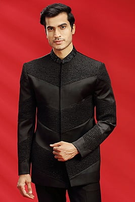 Texture Black Jodhpuri 22995 Texture Black Jodhpuri 22995