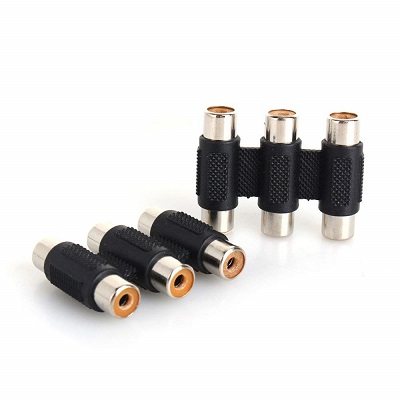 RCA Jointer Female Connector | Durable Plastic Build | Standard Plating & Current Rating RCA Jointer Female Connector | Durable Plastic Build | Standard Plating & Current Rating