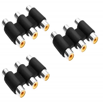 RCA Jointer Female Connector | Durable Plastic Build | Standard Plating & Current Rating RCA Jointer Female Connector | Durable Plastic Build | Standard Plating & Current Rating