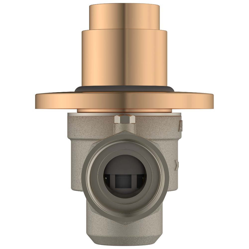 Round Forged Brass Metropole Flush Valve