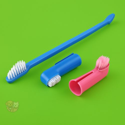 3-in-1 Pet Toothbrush Set – Double-Head, Finger Brush & Soft Bristle Cleaner for Dogs & Cats