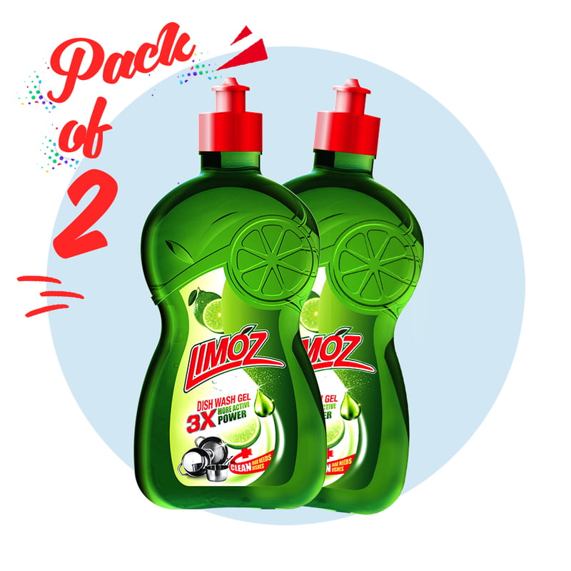 LIMOZ | 3X Dish Wash Gel 500ML (Pack of 2) LIMOZ | 3X Dish Wash Gel 500ML (Pack of 2)