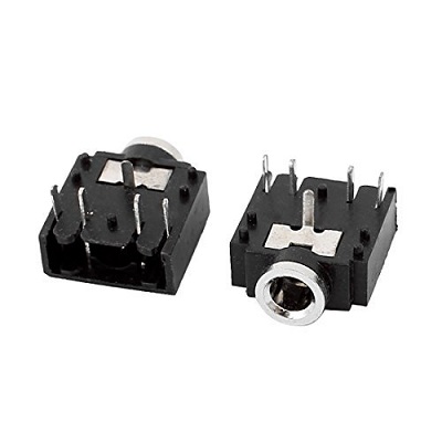 Black 3.5mm 5-Pin Audio Socket – Durable ABS, Female Jack for Headphones, Mobile, Computer, MP3/MP4 Devices Black 3.5mm 5-Pin Audio Socket – Durable ABS, Female Jack for Headphones, Mobile, Computer, MP3/MP4 Devices