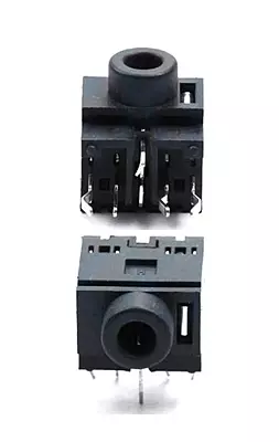 3.5mm Female Audio Jack Connector 5-Pin Phone Jack Socket (Through-Hole, PJ-3270)