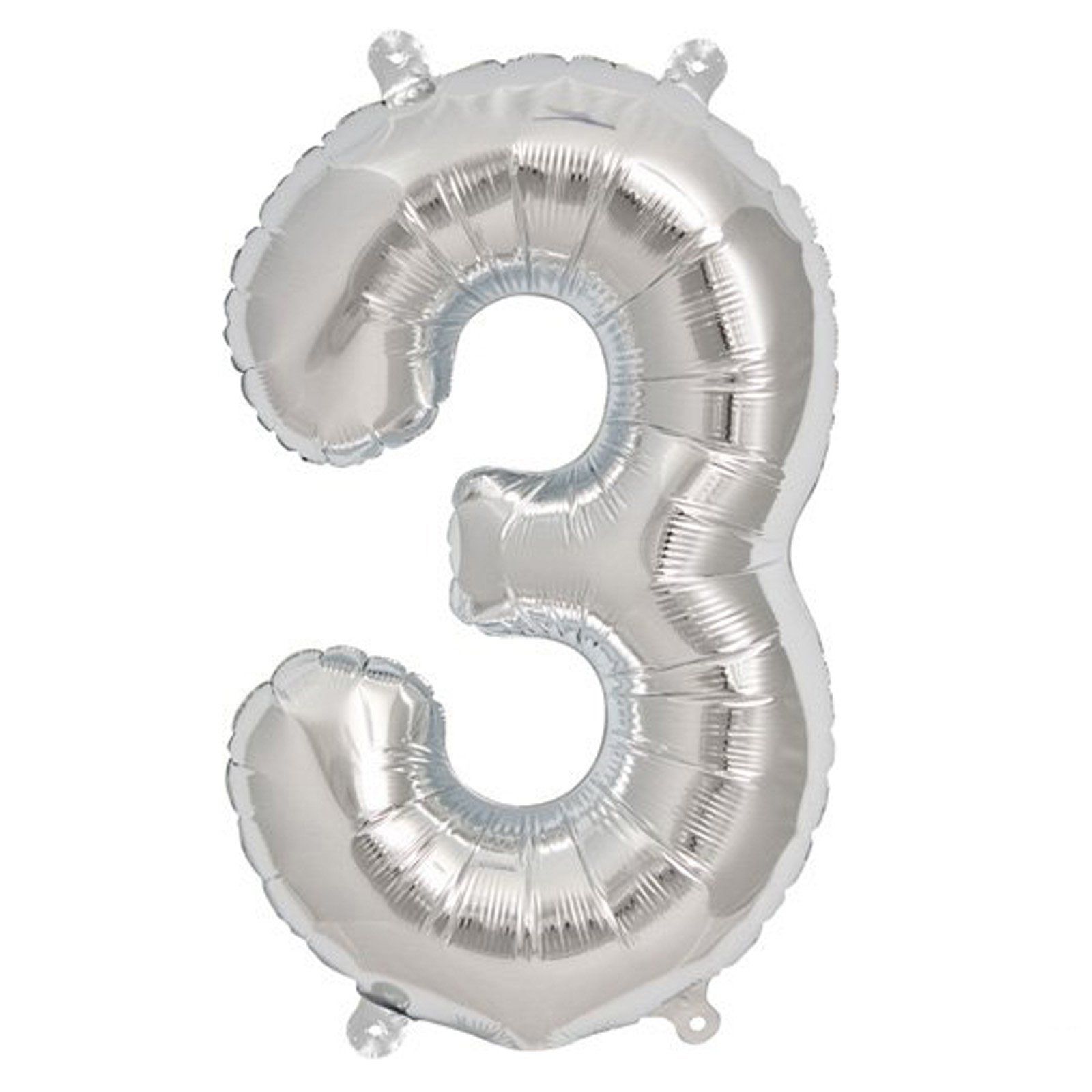 The Magic Balloons Store-16" FOIL Balloons - Silver Numbers
