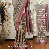 Ketiya silk saree with pretty weaves YBRSTUS18061 Ketiya silk saree with pretty weaves YBRSTUS18061