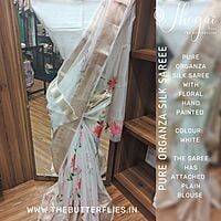 PURE ORGANZA SILK SAREE FLCSORZ22312