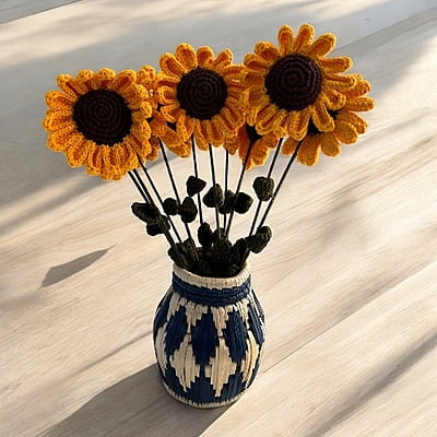 Crochet Sunflower (Bunch of 6)