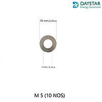 M5 - SS Flat Washer (10 Nos) M5 - SS Flat Washer (10 Nos)