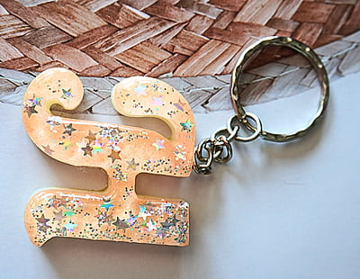 'H'GALLETA DE CREMA LETTER KEYCHAIN(LKI00001)