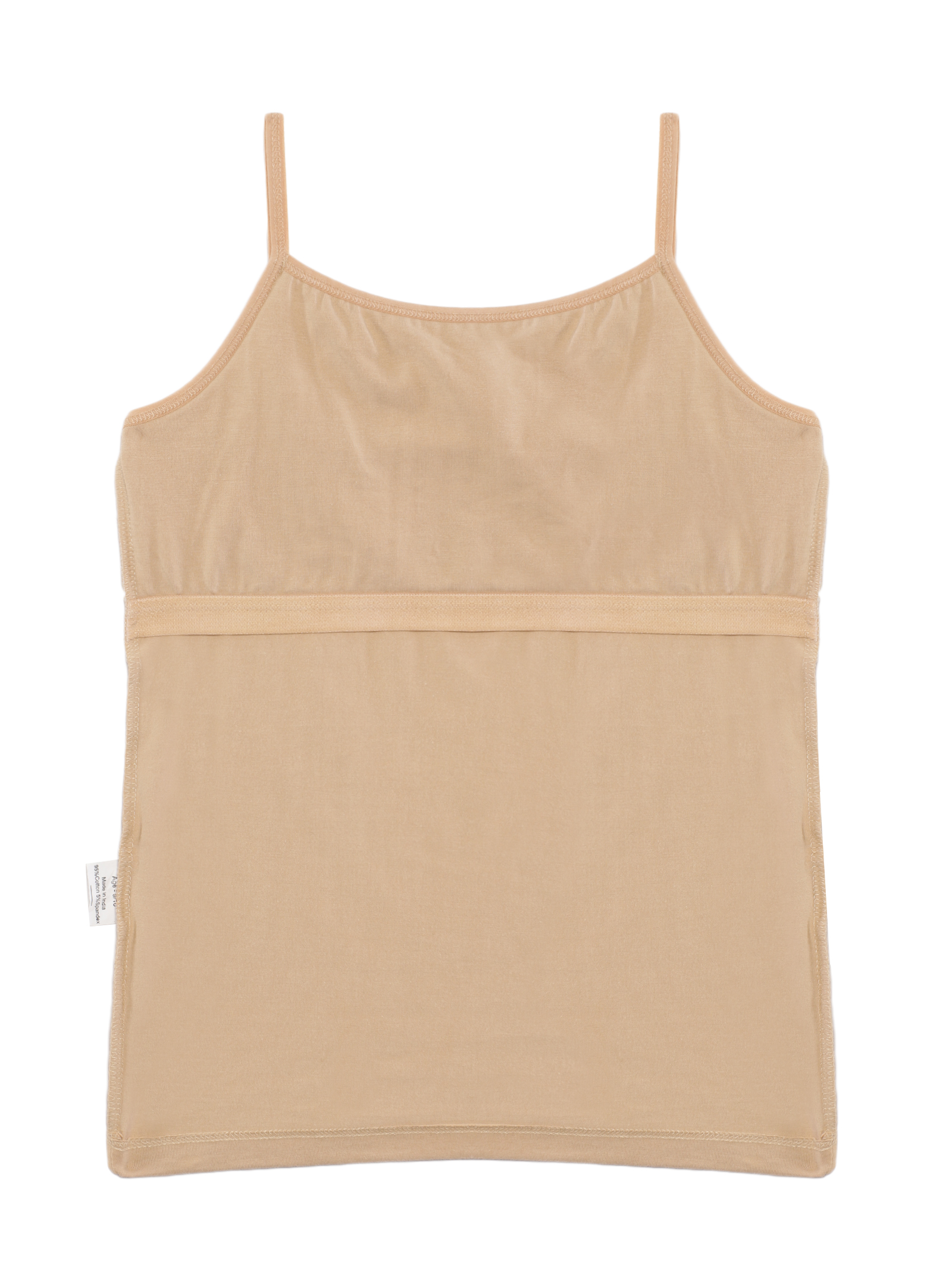 Padded Tank Top For Teens | Flat Padding Covers Nipple Buds | Perfect To Wear Under School Uniform pack of 2 beige and black Padded Tank Top For Teens | Flat Padding Covers Nipple Buds | Perfect To Wear Under School Uniform pack of 2 beige and black