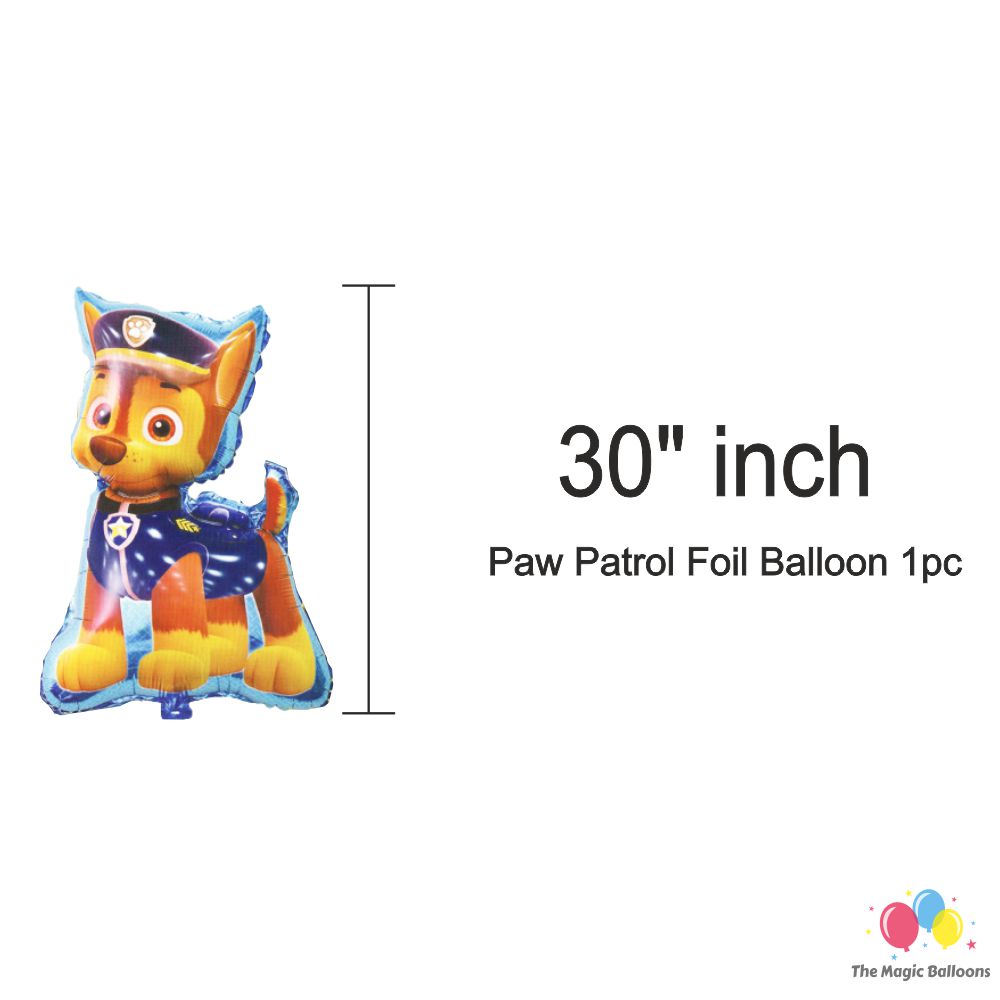 The Magic Balloons Paw Patrol Birthday Party Decoration combo kits foil balloons - Combo Pack of 5, Paw Patrol Foil Balloons for birthday decoration and Theme decoration foil balloons-181451