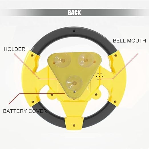 Kids Driving Steering Wheel, Funny Driving Wheel with Music, Interactive, Multi-Color Kids Driving Steering Wheel, Funny Driving Wheel with Music, Interactive, Multi-Color
