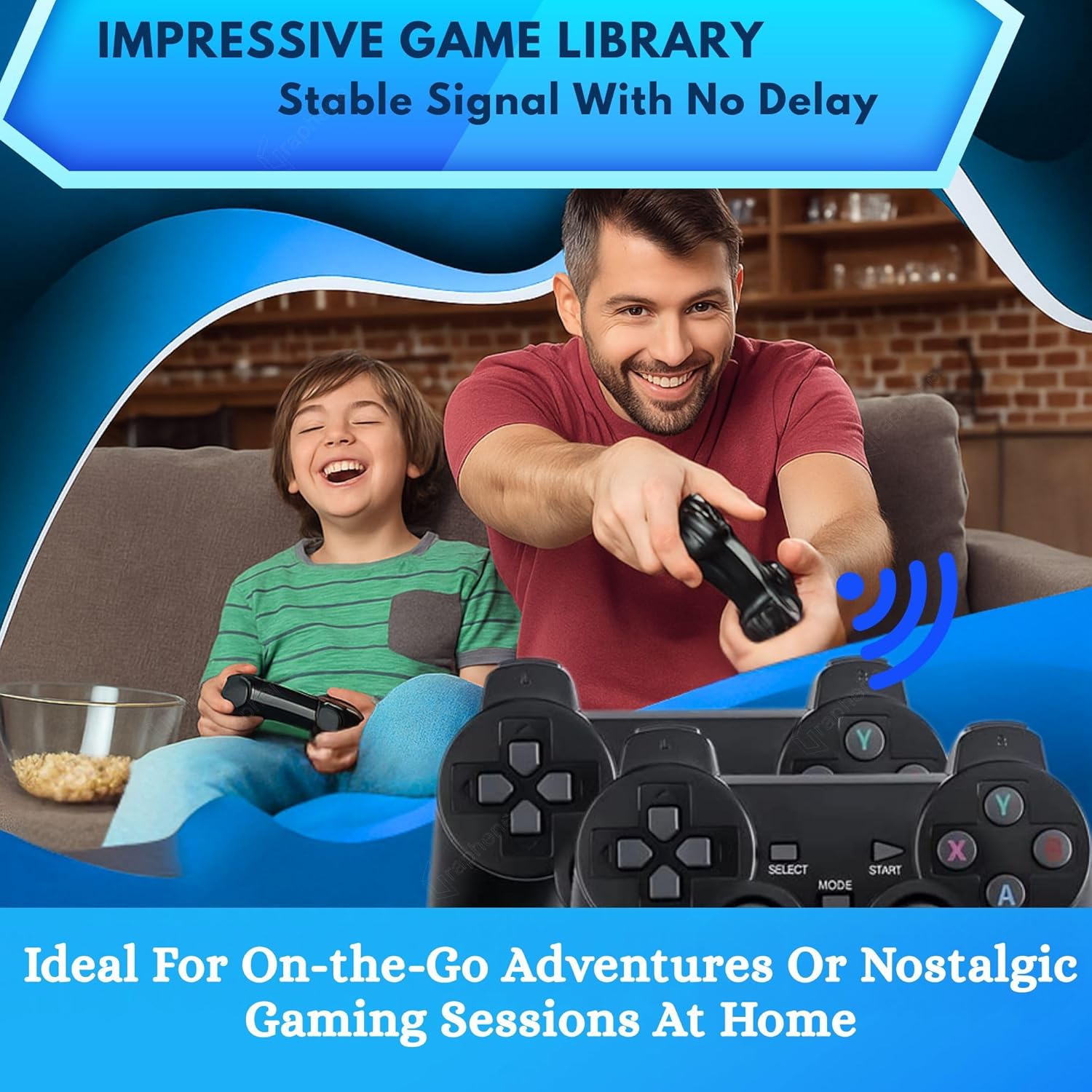 Wireless Video Games For TV, Dual Player Stick Lite, Gamepad Wireless Video Games For TV, Dual Player Stick Lite, Gamepad