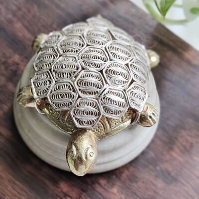 Spiritual Guardian: Silver Tortoise Vastu Charm Spiritual Guardian: Silver Tortoise Vastu Charm