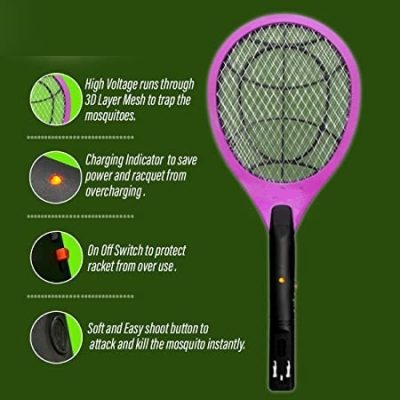 Champion Mosquito Racket Bat Rechargeable Electric Insect Killer Indoor, Outdoor Champion Mosquito Racket Bat Rechargeable Electric Insect Killer Indoor, Outdoor