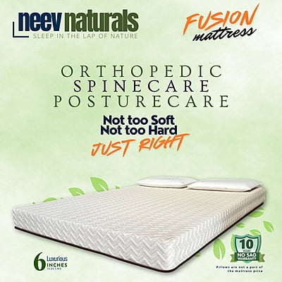 Neev Naturals 6 Inches 7 Zone Latex Fusion Mattress