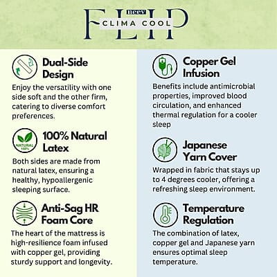 Neev Clima Cool Flip 7'' Mattress
