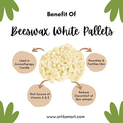 Beeswax Pellets White (NATURAL) Beeswax Pellets White (NATURAL)