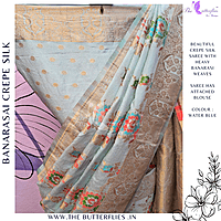 BANARASI CREPE SILK SAREE DCMSBNS24297 BANARASI CREPE SILK SAREE DCMSBNS24297