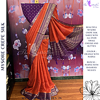 CREPE SILK SAREE NISSCRE24377