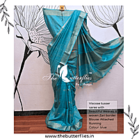 VISCOSE TUSSER SAREE YBRSTUS23398 VISCOSE TUSSER SAREE YBRSTUS23398