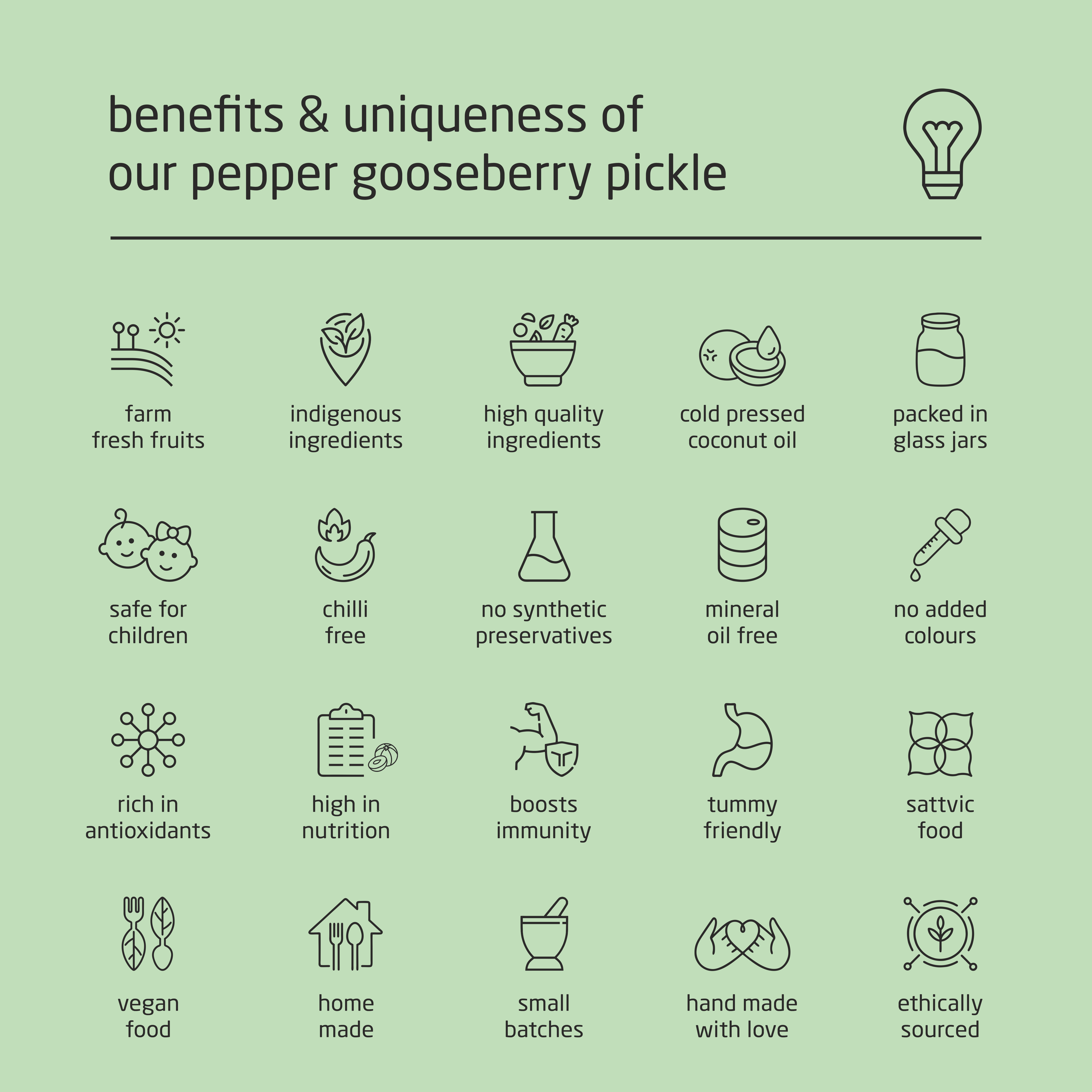 Premium Pepper Wild Indian Gooseberry Pickle - 200g Premium Pepper Wild Indian Gooseberry Pickle - 200g