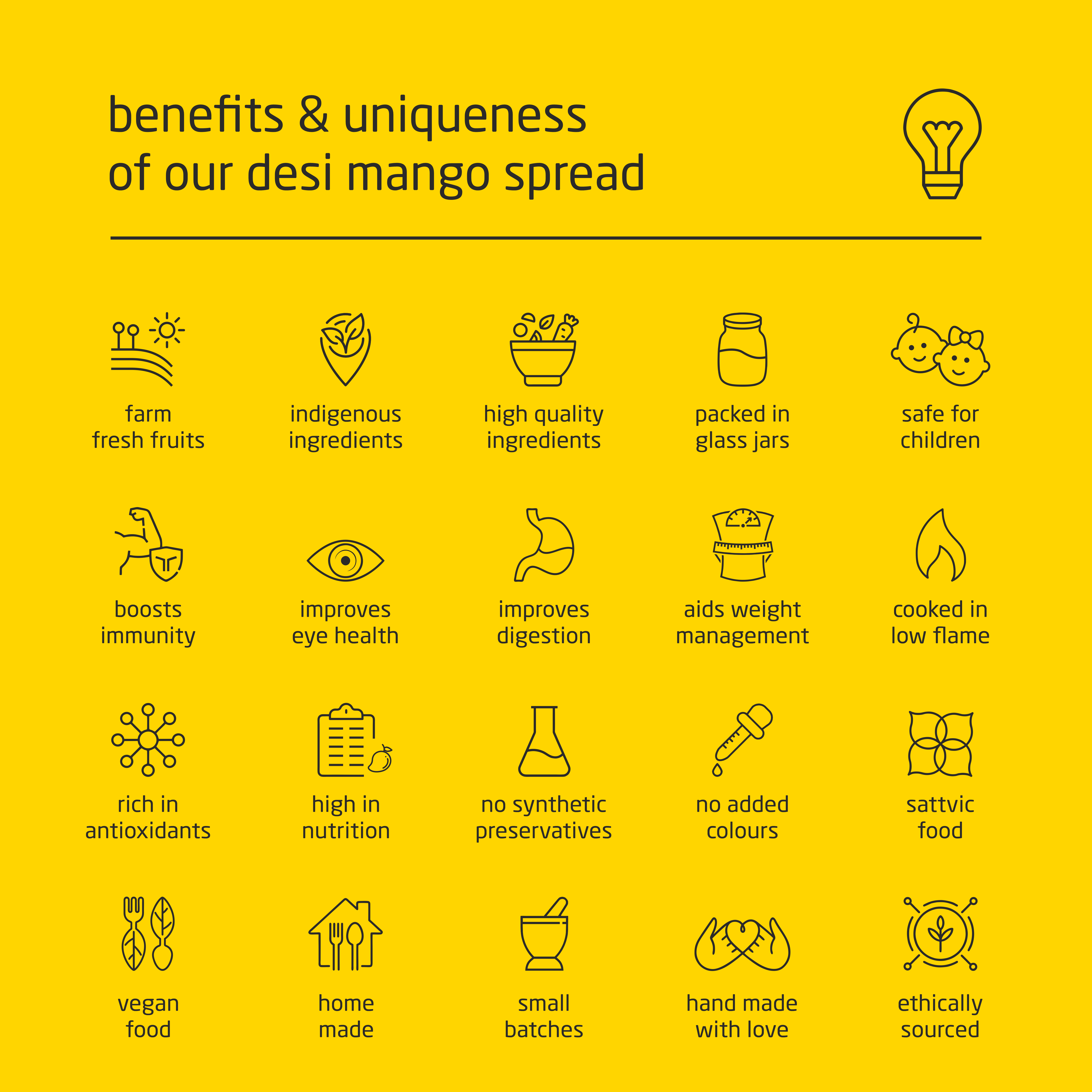 Premium Desi Mango Spread with Coconut Neera Sugar - 150g Premium Desi Mango Spread with Coconut Neera Sugar - 150g