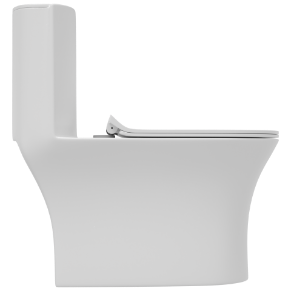 OPC-21211JPP Prime Siphonic One Piece Closet S Trap (9" Inch) With In Built Jet, Soft Close Seat Cover With Hinges, Fixing Accessories Set and Accessories Set, Cistern Fittings