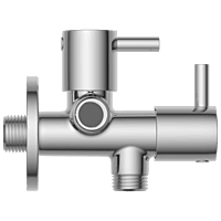 EL-1807 2 Way Angle Cock With Wall Flange