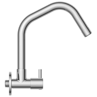 EL-1809 Sink Cock With Swinging Spout With Wall Flange (Wall Mounted Model)