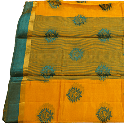 T.Meena Butta Saree (Yellow)