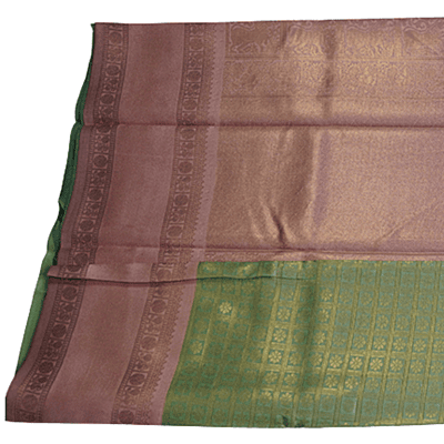 Ruchi Saree (Light Green + Peach)