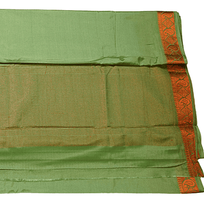 Mysore Silk Saree (Pista Green)