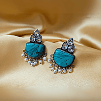 Kavya Studs- Turquoise Blue Kavya Studs- Turquoise Blue