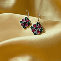Roop Earrings- Red and Green Roop Earrings- Red and Green
