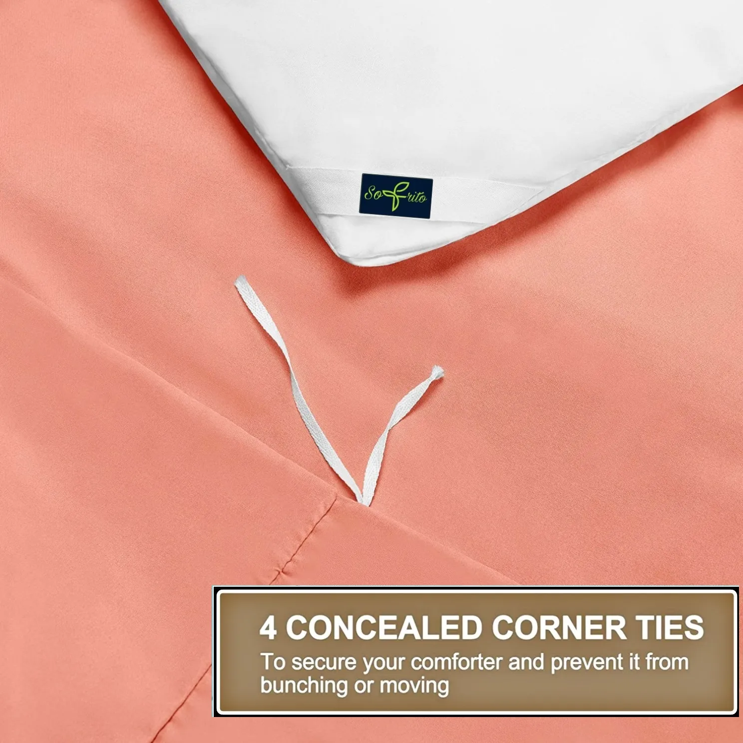 Duvet / Comforter Cover Microfiber 300 TC Plain Ultra soft - Peach Duvet / Comforter Cover Microfiber 300 TC Plain Ultra soft - Peach