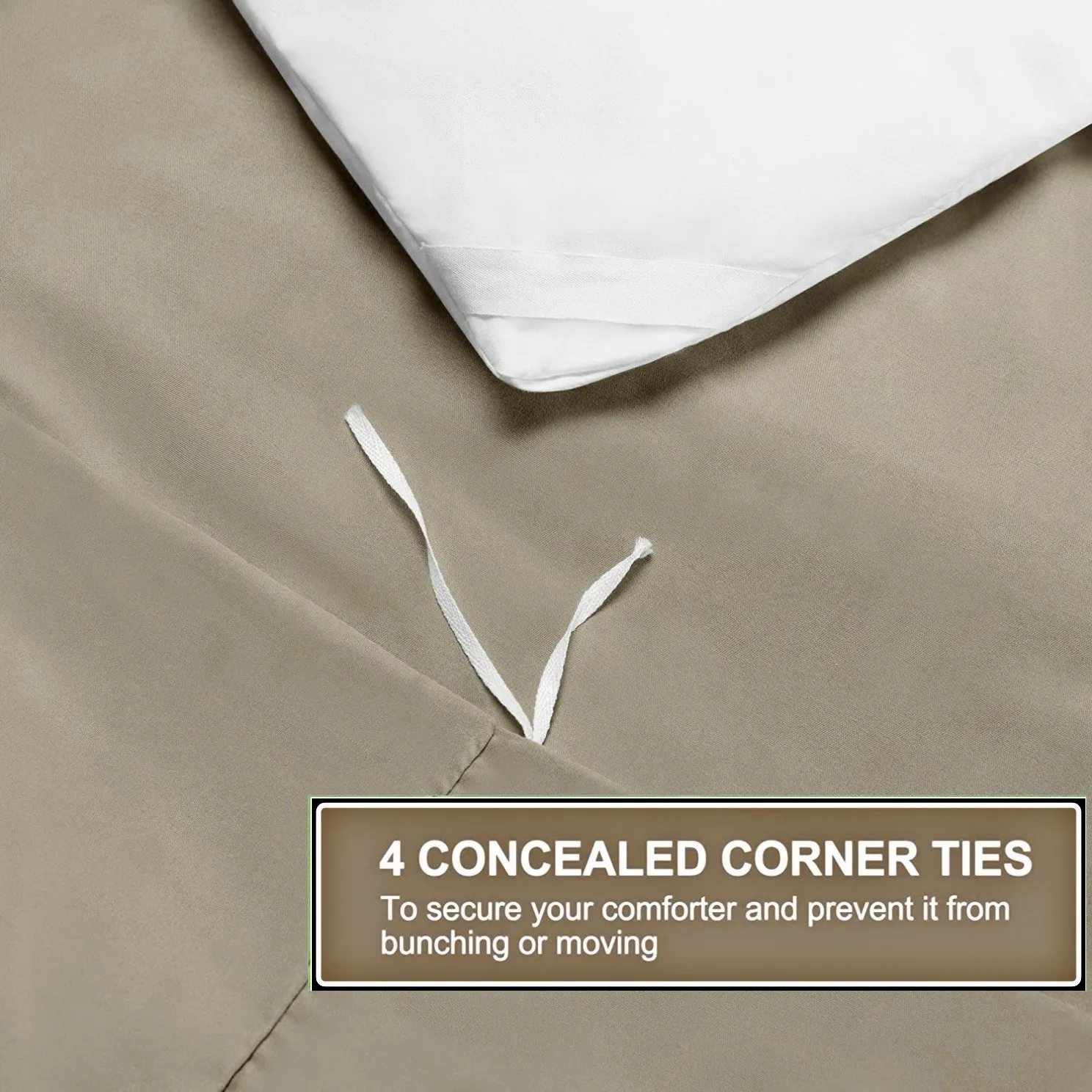Duvet / Comforter Cover Microfiber 300 TC Plain Ultra soft - Taupe Duvet / Comforter Cover Microfiber 300 TC Plain Ultra soft - Taupe